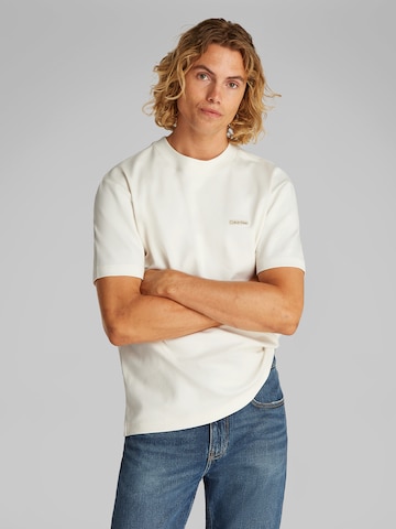 balts Calvin Klein Jeans T-Krekls: no priekšpuses