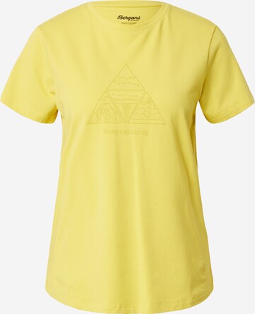 Bergans Μπλουζάκι σε κίτρινο: μπροστά