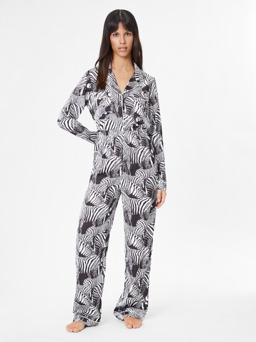 Nasty Gal Pajama in Black: front