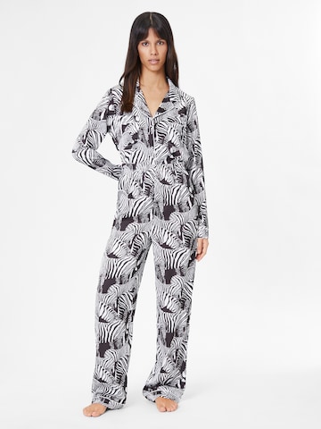 Nasty Gal Pyjama in Zwart: voorkant