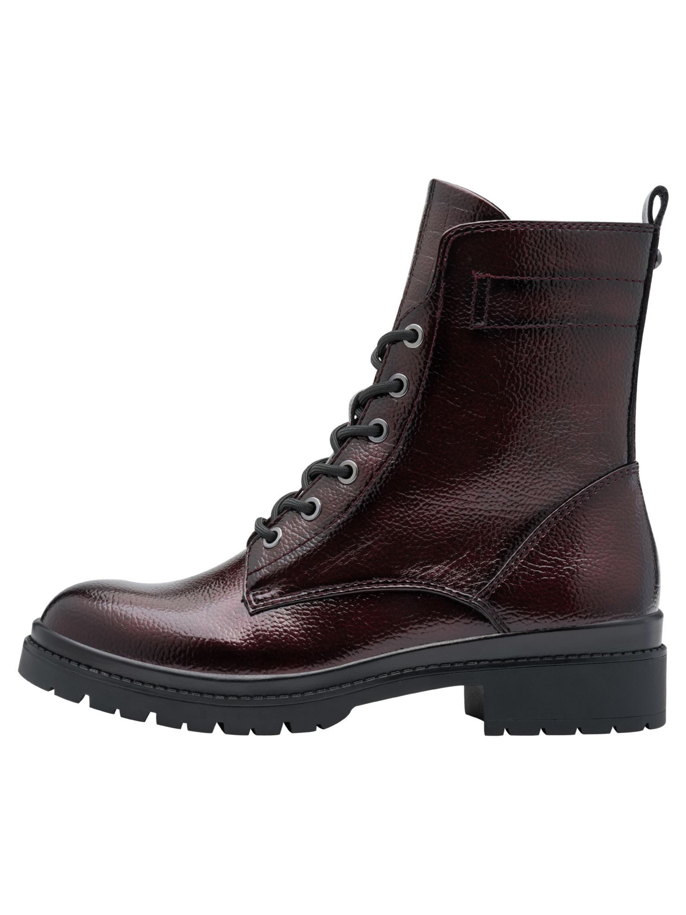 Stivaletto stringato di Tamaris in rosso