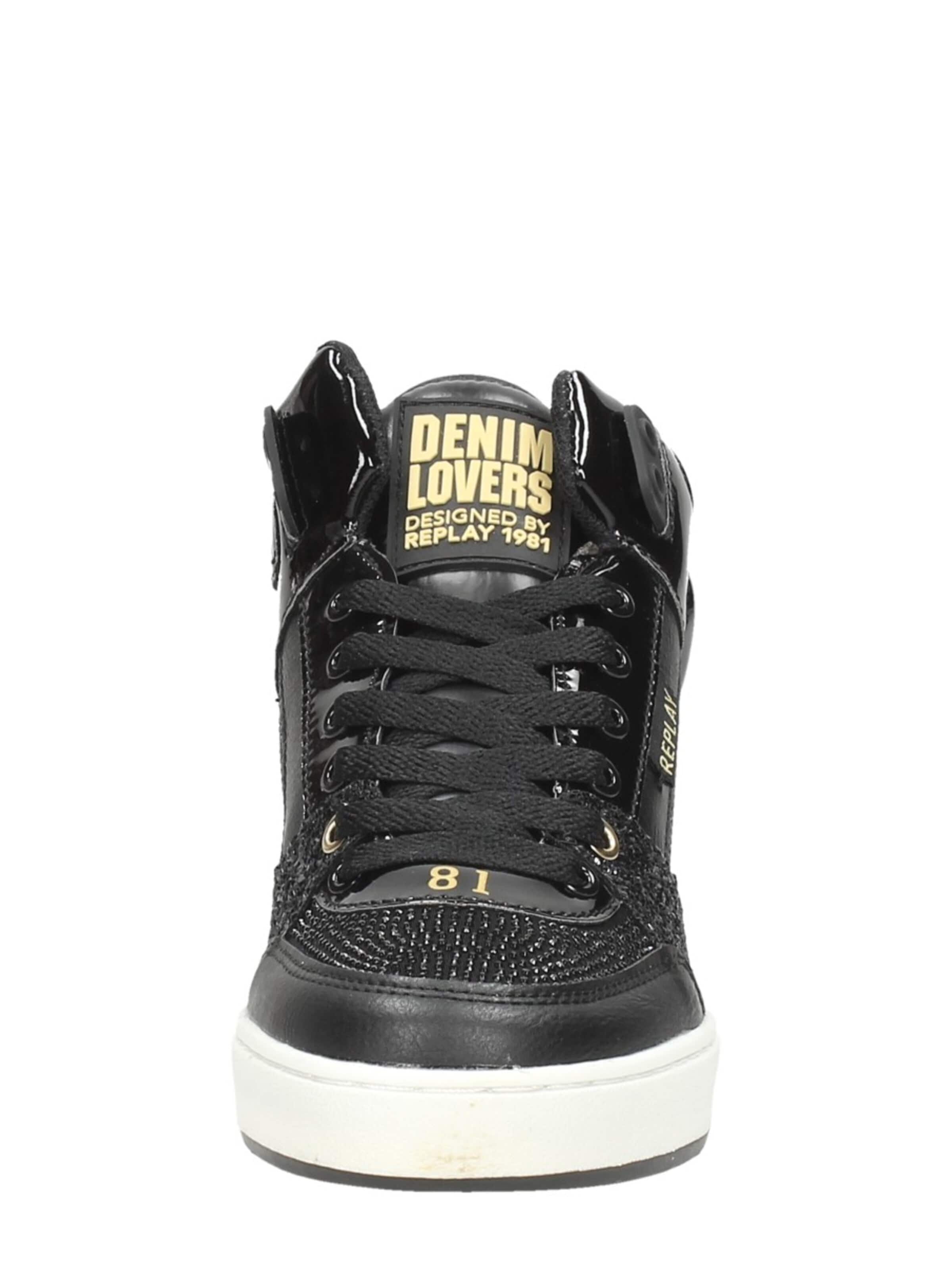 Baskets 'Cobra Mid' REPLAY en noir