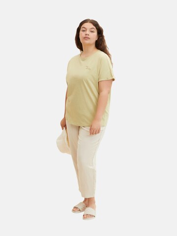 T-shirt Tom Tailor Women + en beige
