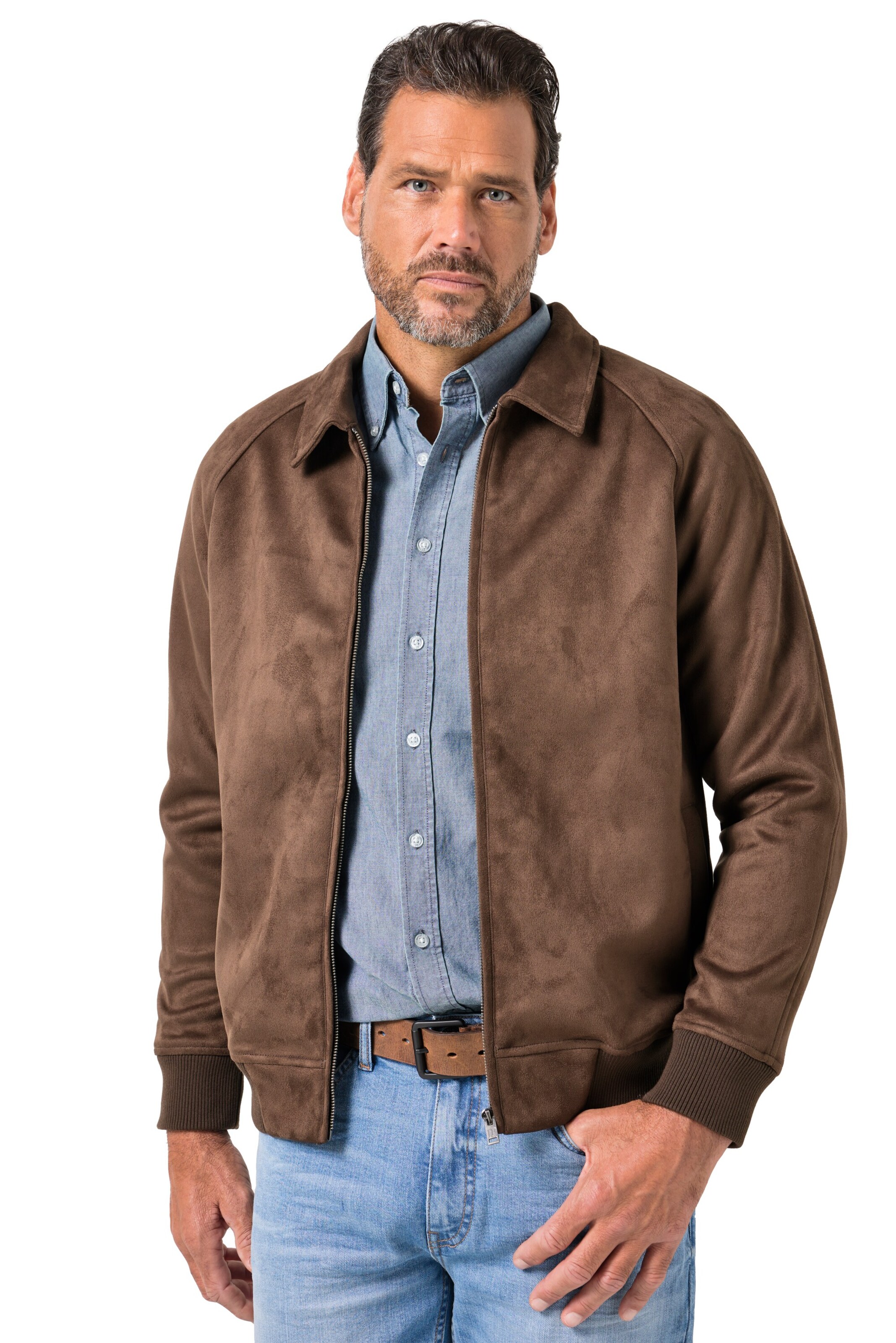 JP1880 Übergangsjacke in Braun: Vorderseite