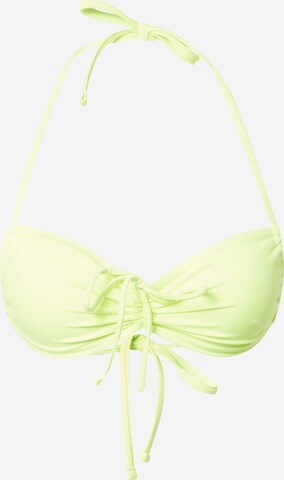 Bandeau Hauts de bikini Hunkemöller en jaune : devant