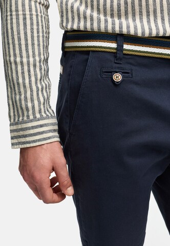 INDICODE JEANS Regular Trousers 'Thews' in Blue