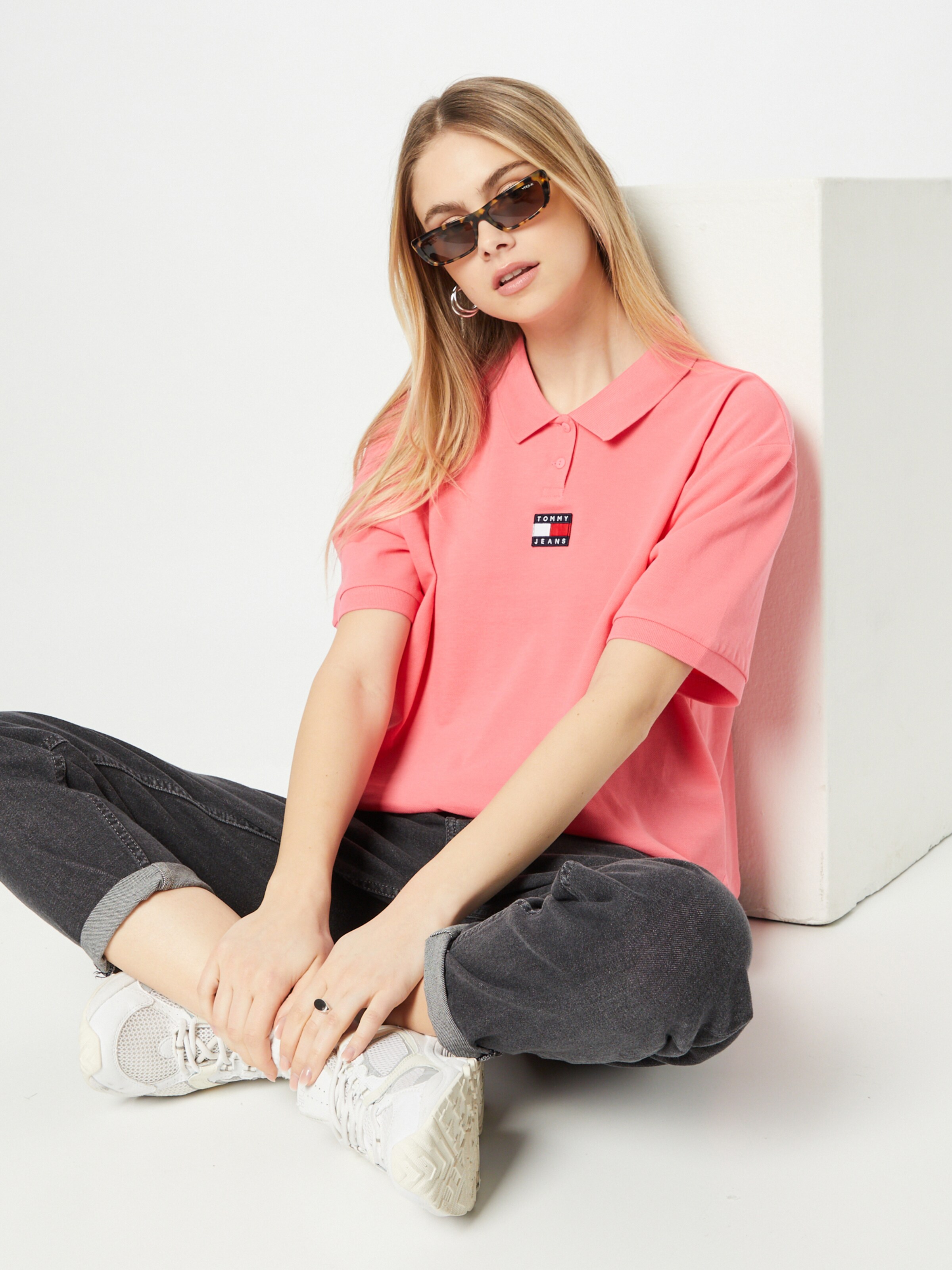 Frauen Shirts & Tops Tommy Jeans Poloshirt in Pink - OY64940 Frauen Shirts & Tops Tommy Jeans Poloshirt in Pink - OY64940
