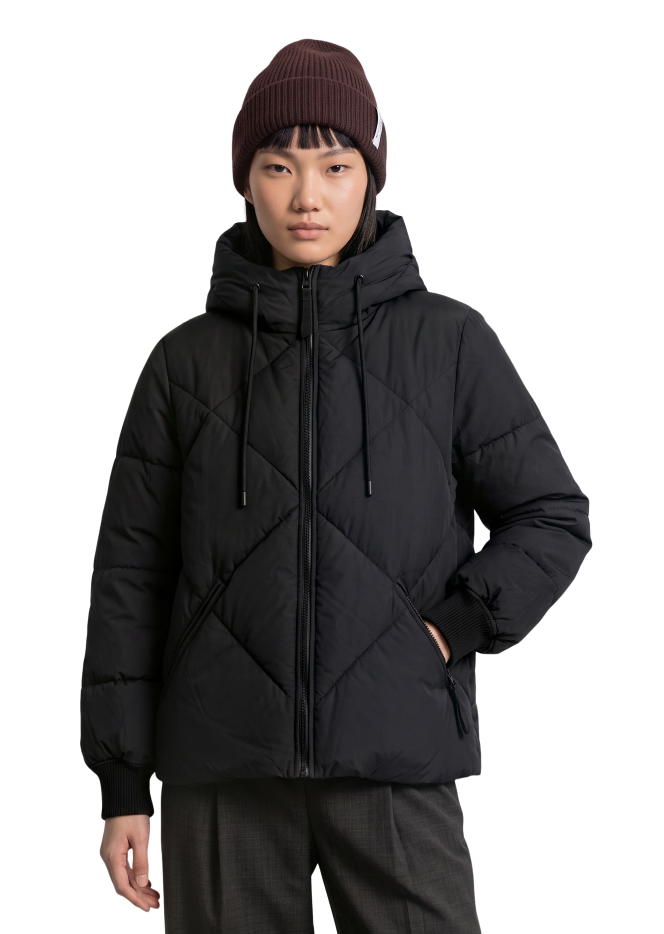 Veste mi-saison Marc O'Polo DENIM en noir : devant