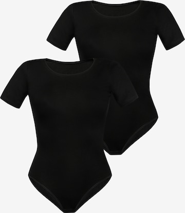 TEYLI Bodysuit in Black: front