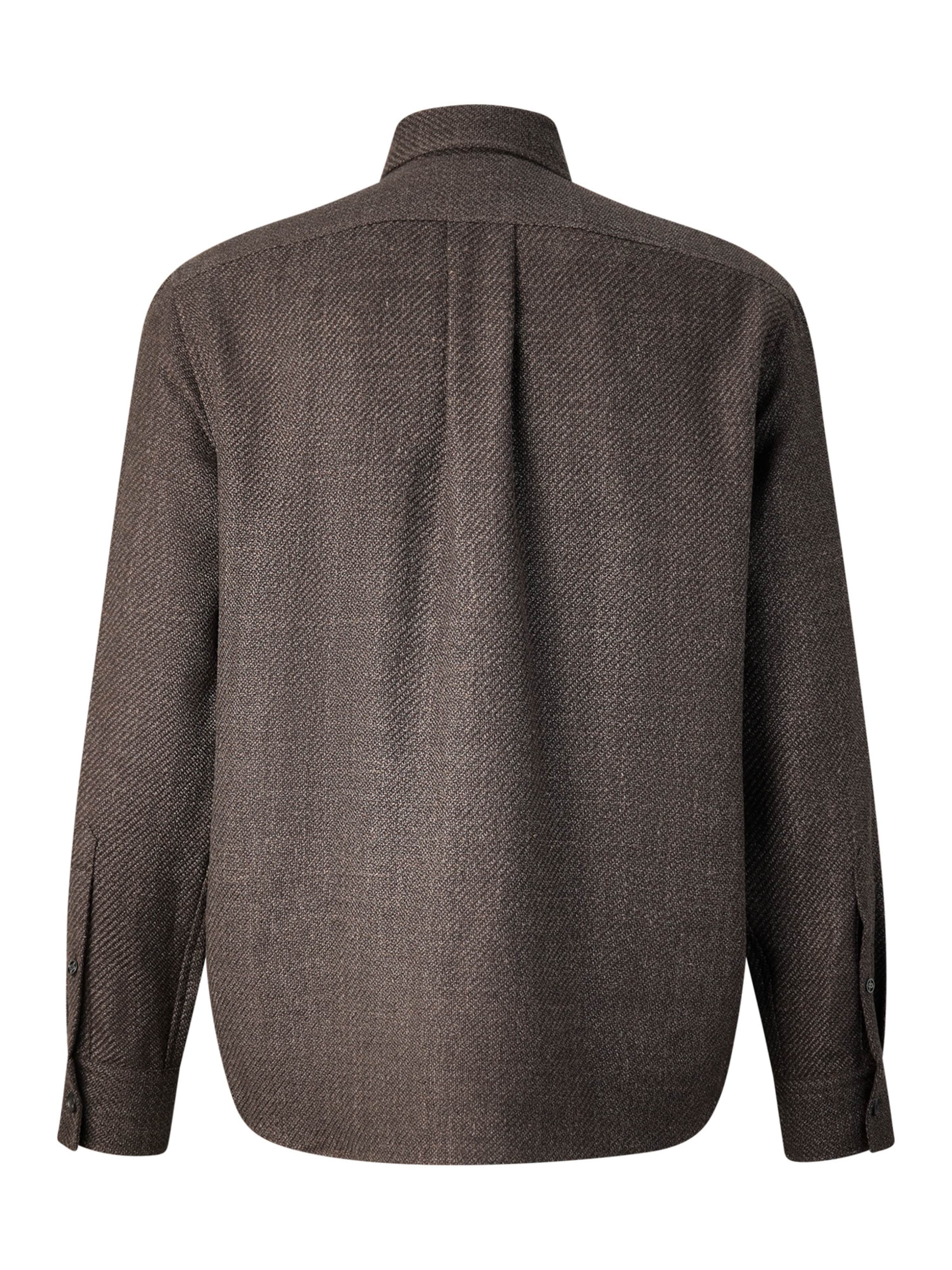 BOGNER Regular fit Button Up Shirt 'Heiko ' in Brown