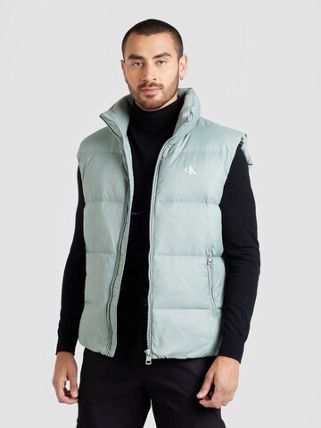 Calvin Klein Jeans Bodywarmer 'Essentials' in Grijs: voorkant
