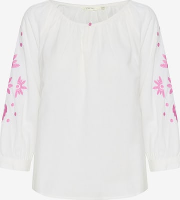 Cream Blouse 'Alexi' in White: front