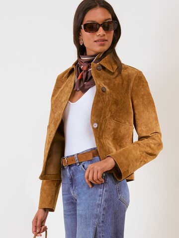 Veste mi-saison Friends Like These en marron : devant