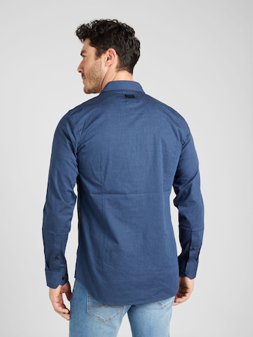 mėlyna G-Star RAW Priglundantis modelis Marškiniai