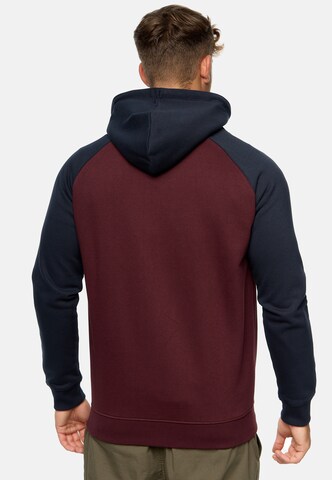 INDICODE JEANS Sweat jacket ' Pulko ' in Red