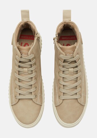s.Oliver High-top trainers in Brown: top
