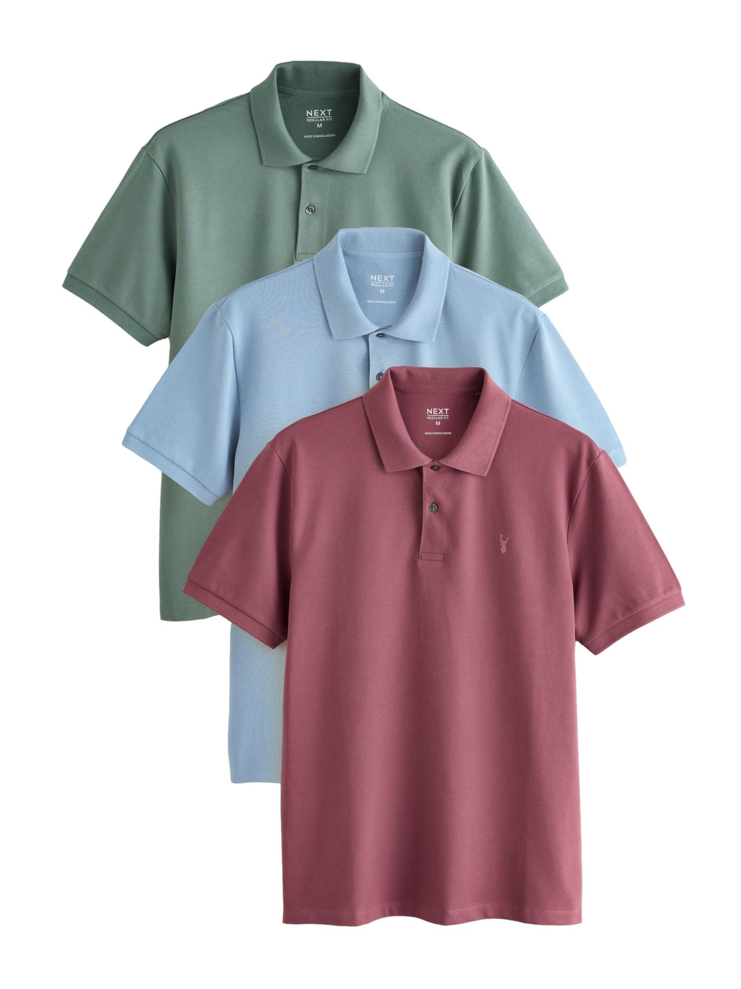 Next T-Shirt en bleu clair / jade / bourgogne, Vue avec produit