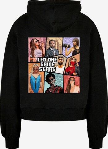 Sweat-shirt 'Grand Collage' Merchcode en noir