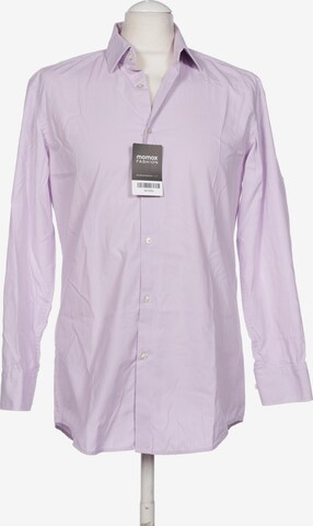 HUGO Red Button Up Shirt in M in Purple: front