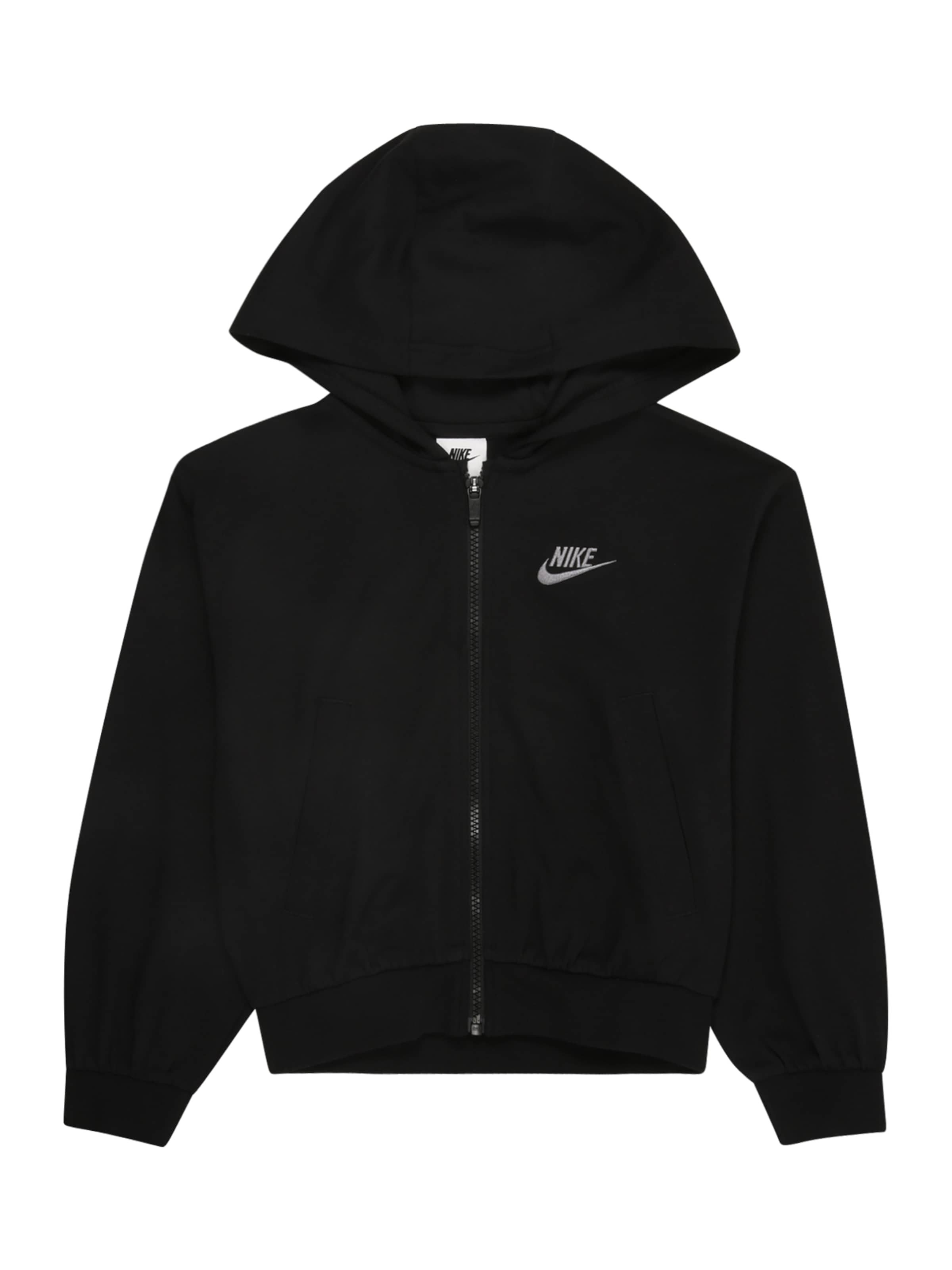 Nike Sportswear Sweatjakke i sort: forside