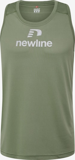 Newline Funktionsshirt 'BEAT' in hellgrau / oliv, Produktansicht