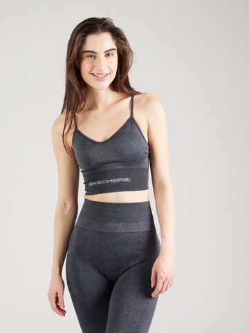 Bustier Soutien-gorge de sport 'ENDURANCE' SKECHERS en gris : devant