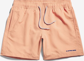 G-Star RAW Board Shorts in Orange: front