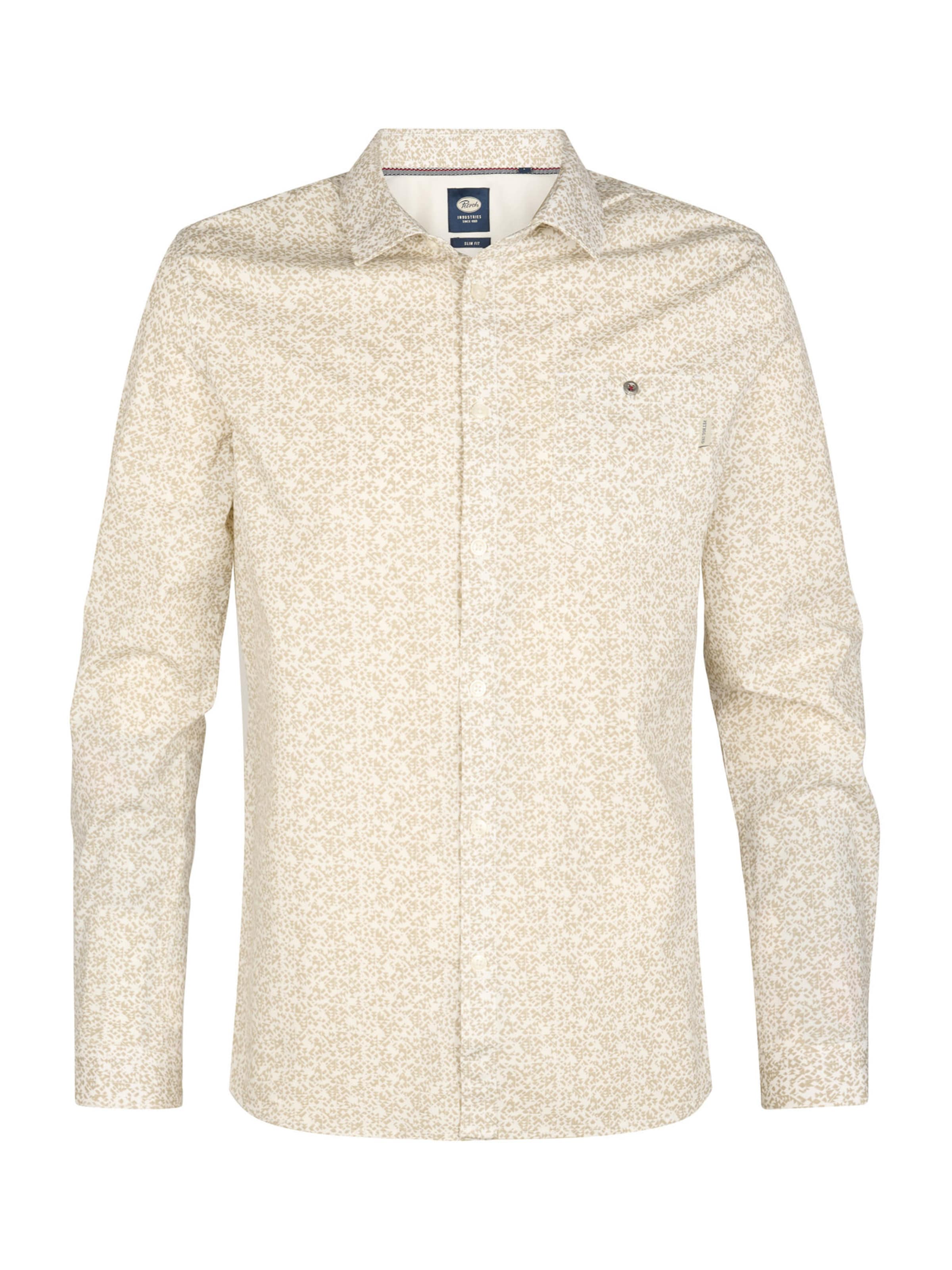 Petrol Industries Regular fit Overhemd in Bruin: voorkant