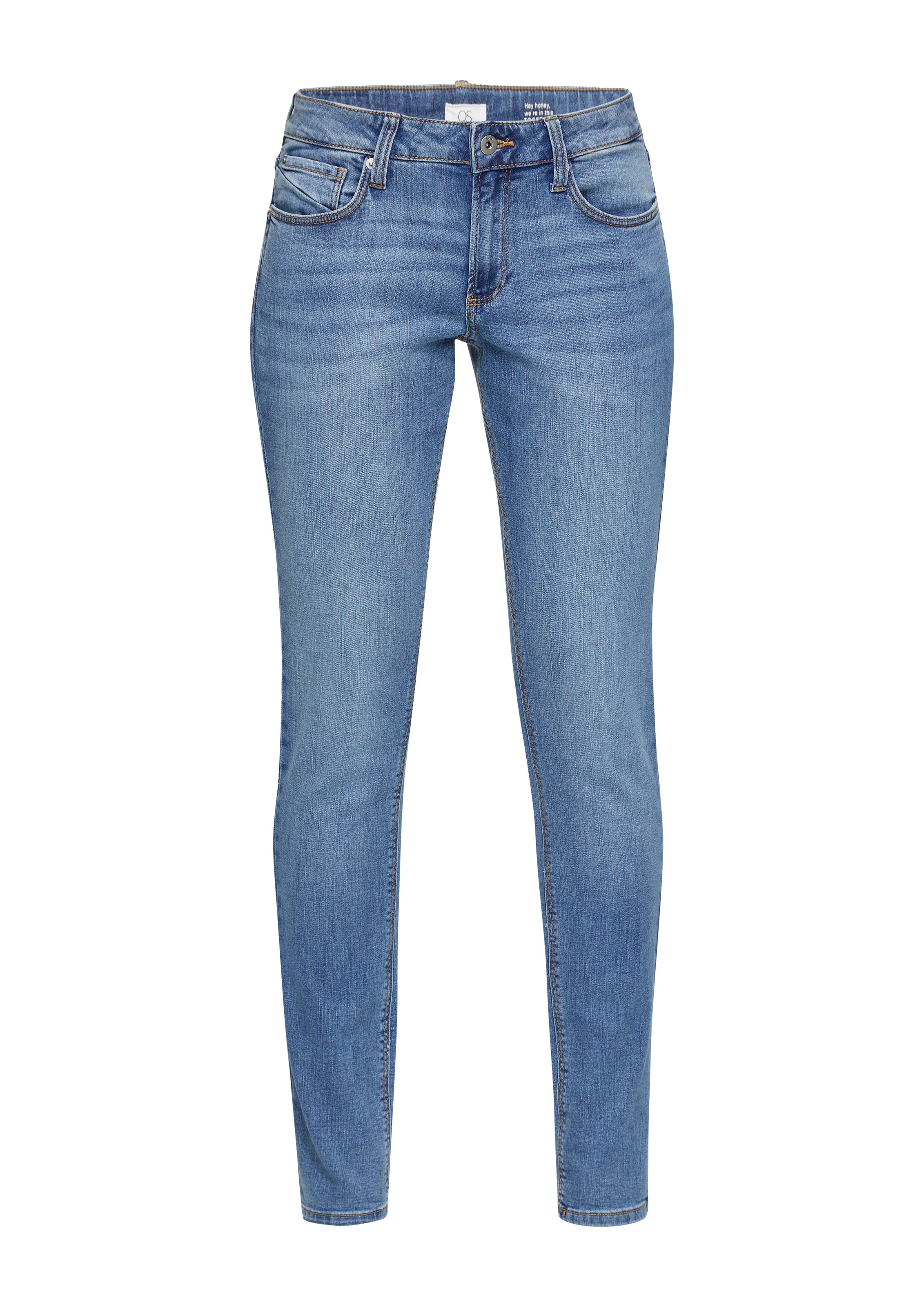 QS Slimfit Jeans in Blauw: voorkant