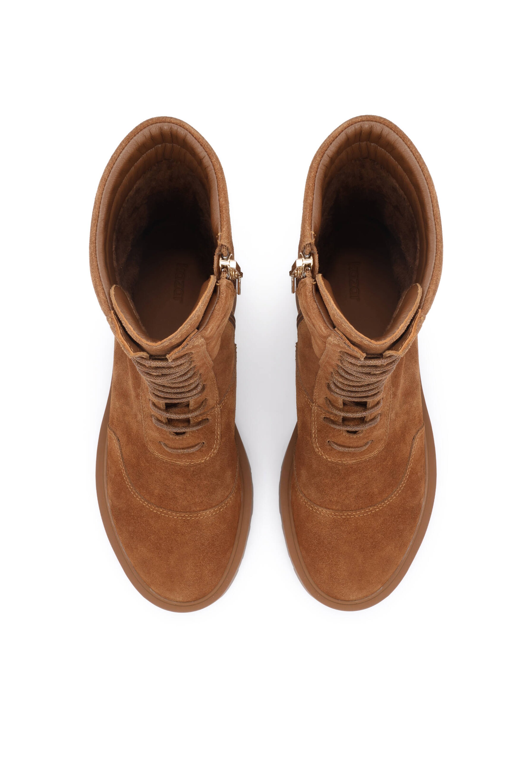 Bottes à lacets Kazar en marron