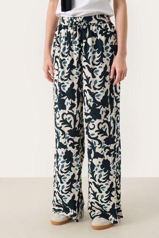 Part Two Wide leg Broek 'Tine' in Beige: voorkant