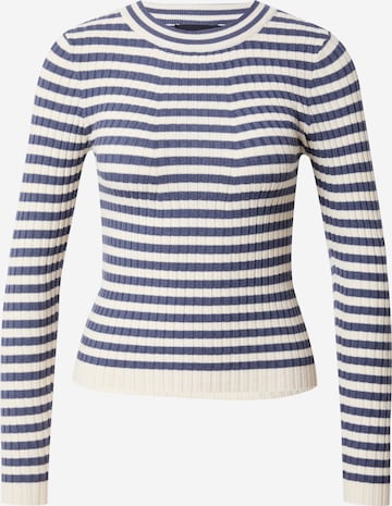 PIECES Sweter 'Crista' w kolorze niebieski: przód