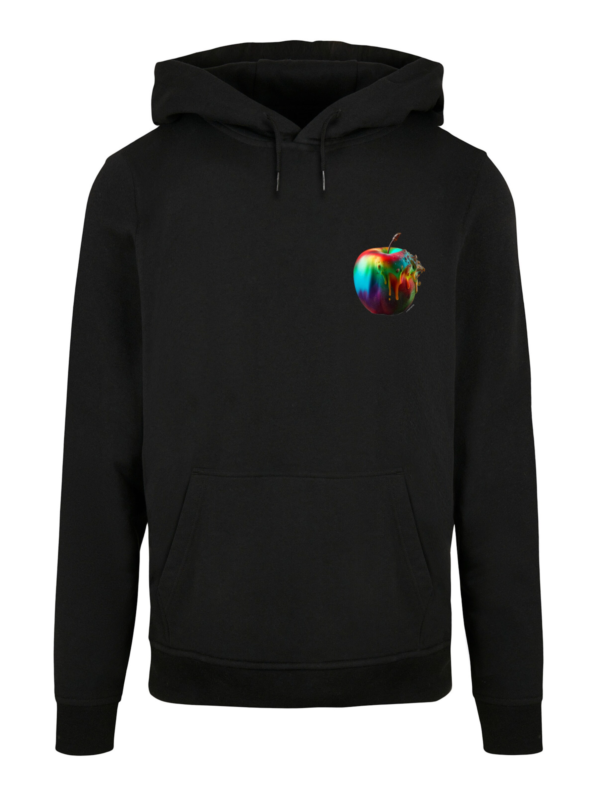 Sweat-shirt 'Colorfood' F4NT4STIC en noir : devant