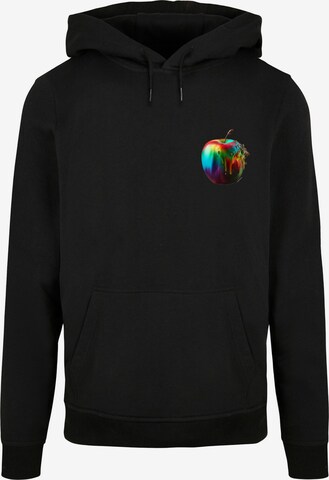 F4NT4STIC Sweatshirt 'Colorfood' in Zwart: voorkant