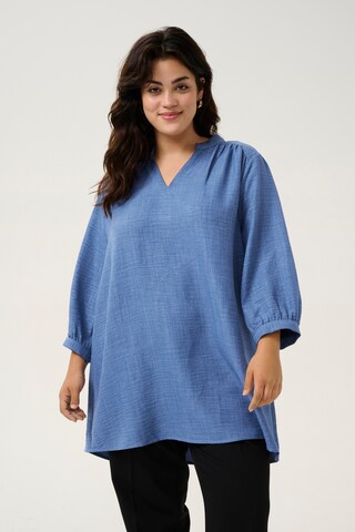 Tunica 'Ellie' di KAFFE CURVE in blu: frontale