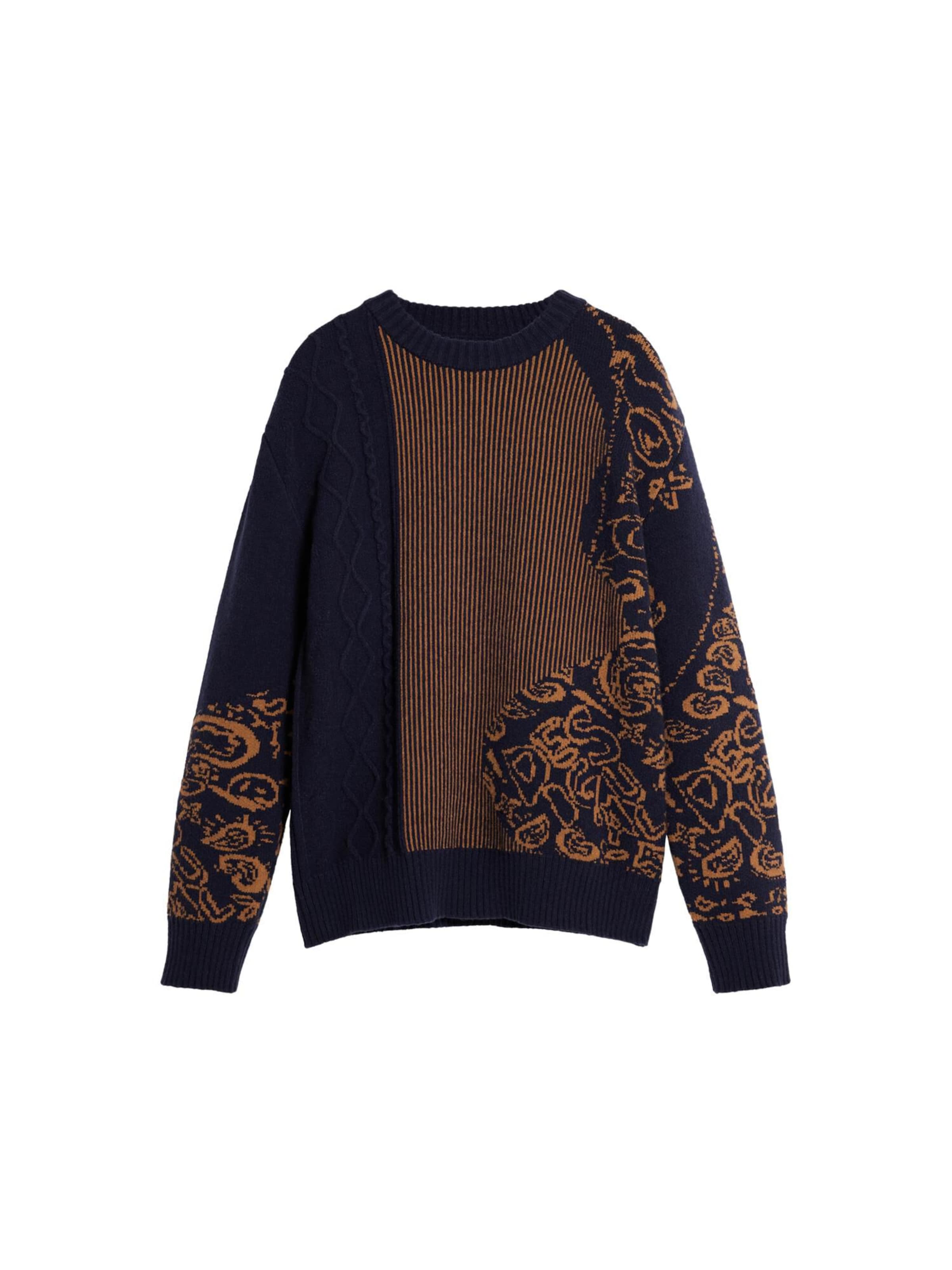 Desigual Mikina – modrá: přední strana