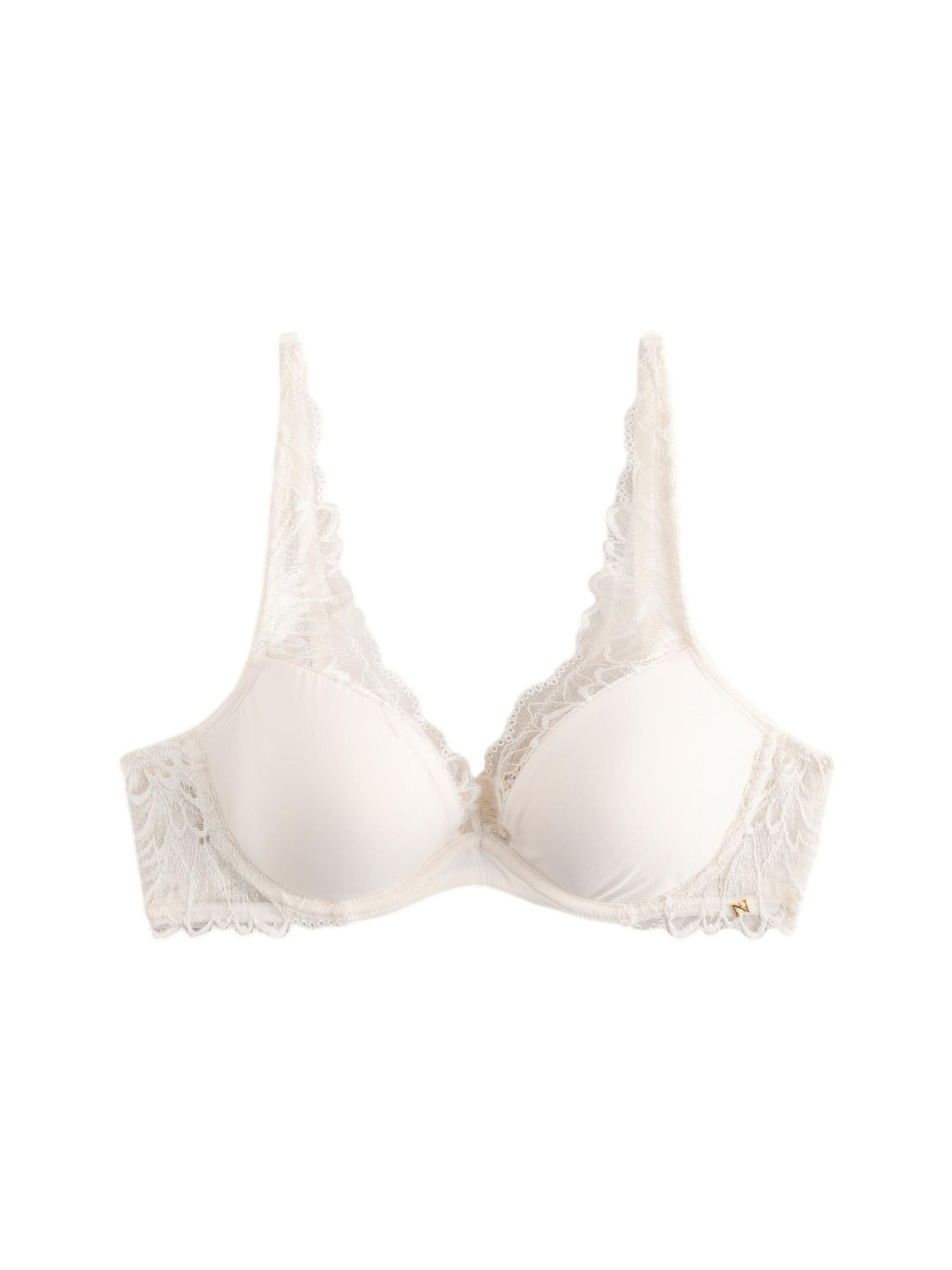 Next Triangle Bra in Beige: front