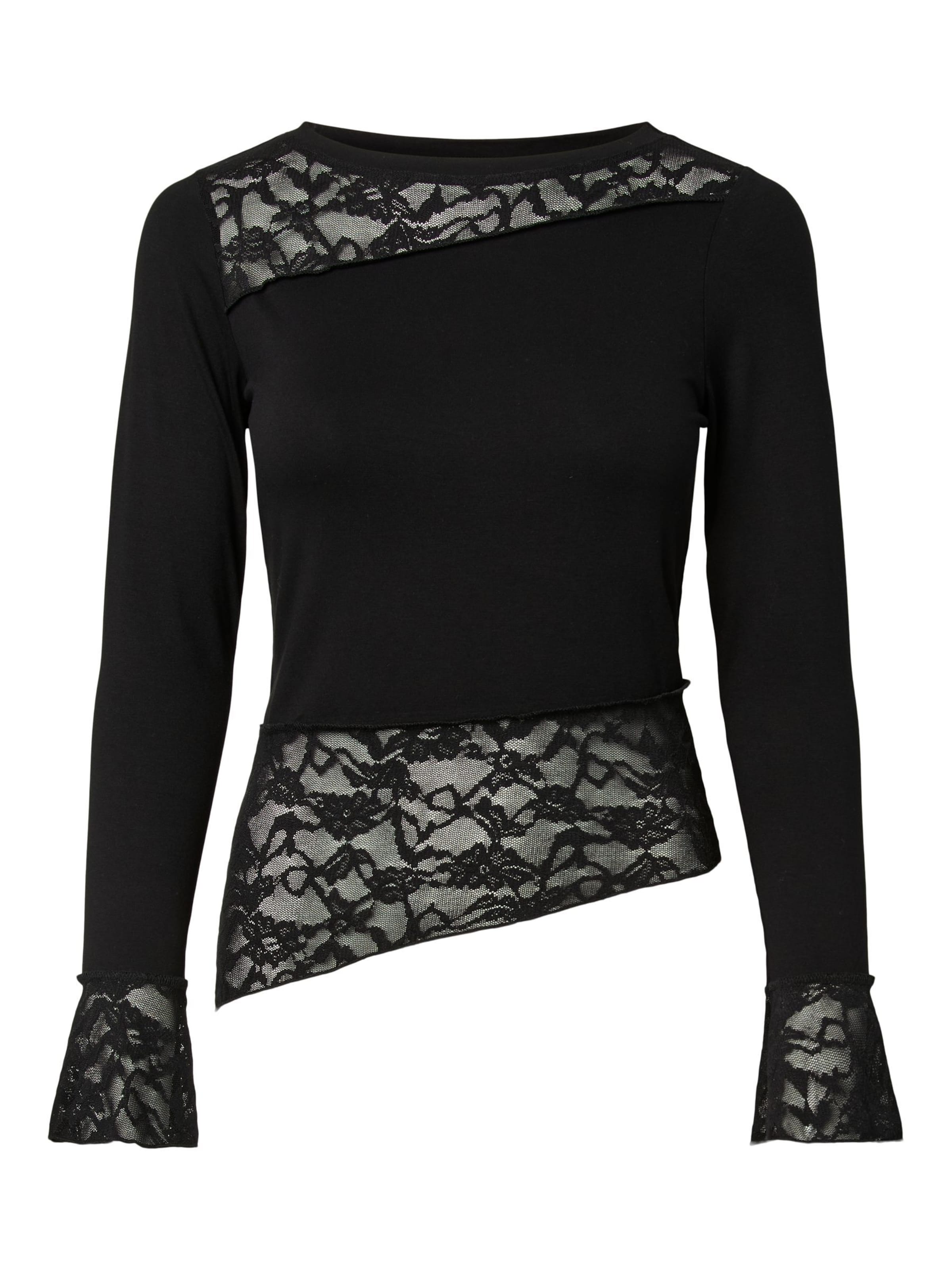 PIECES Shirt in Schwarz: Vorderseite