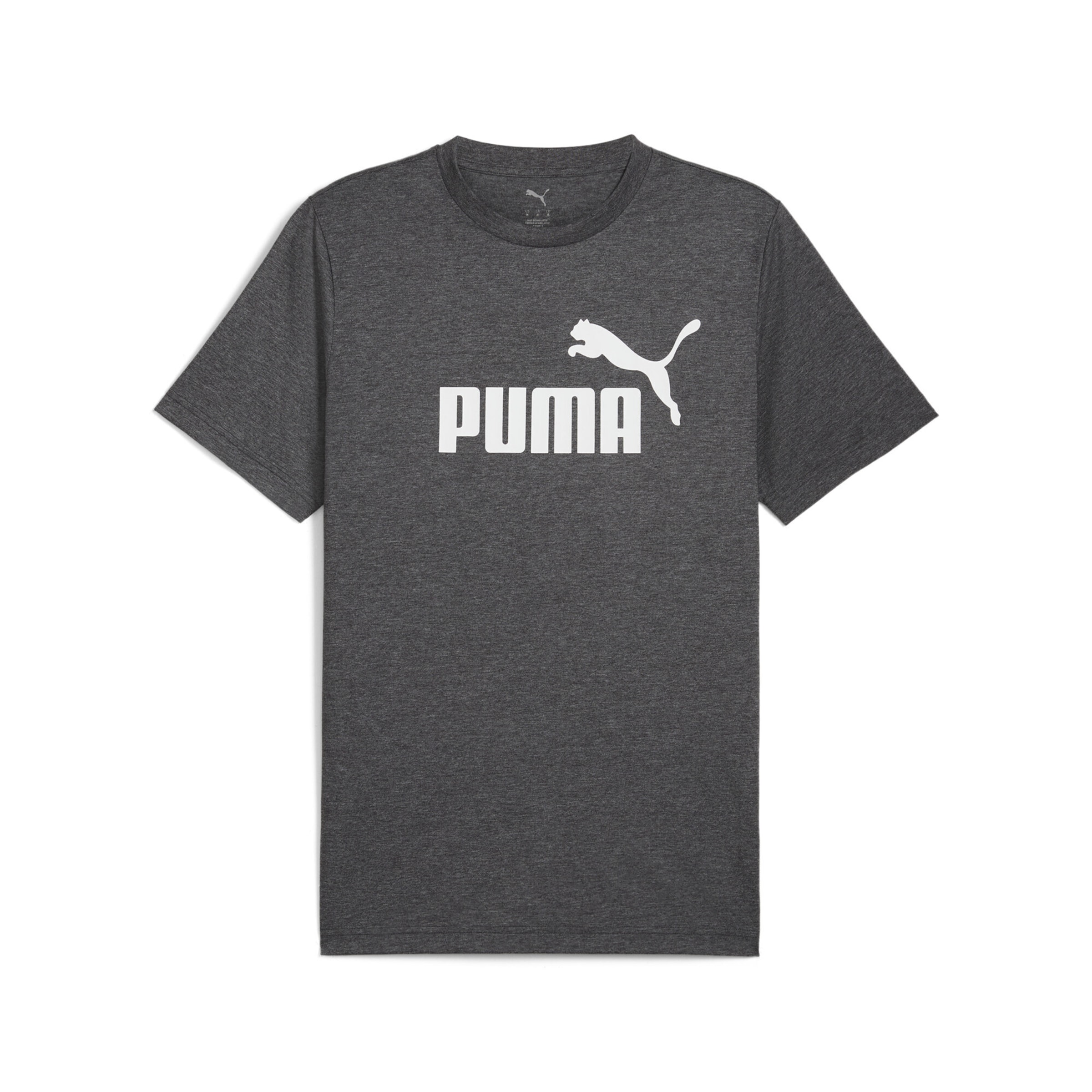 PUMA T-Shirt 'Essentials No. 1' in graumeliert / weiß, Produktansicht