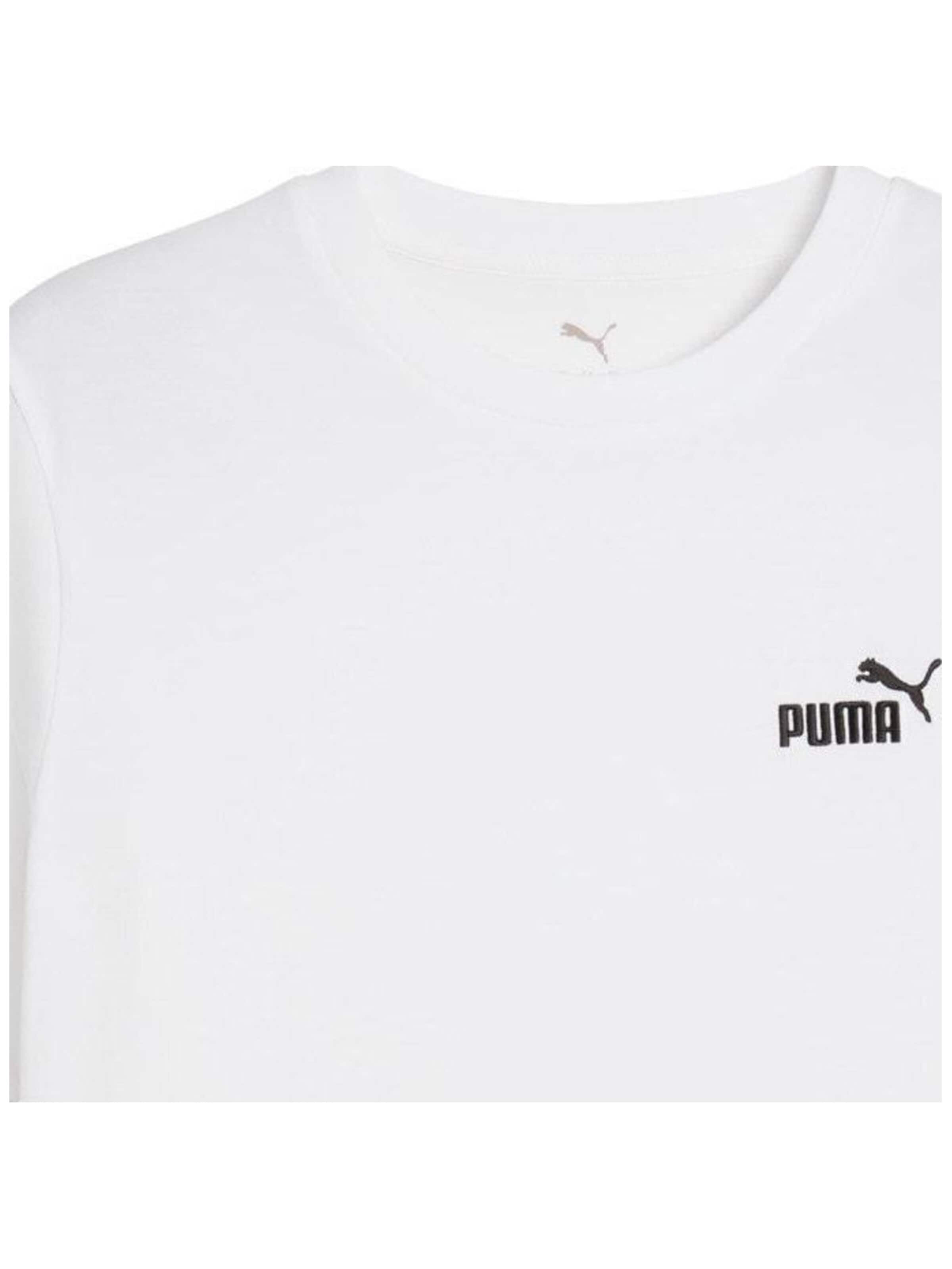 PUMA Футболка 'Puma Ess Small No. 1 Logo Tee' в Белый