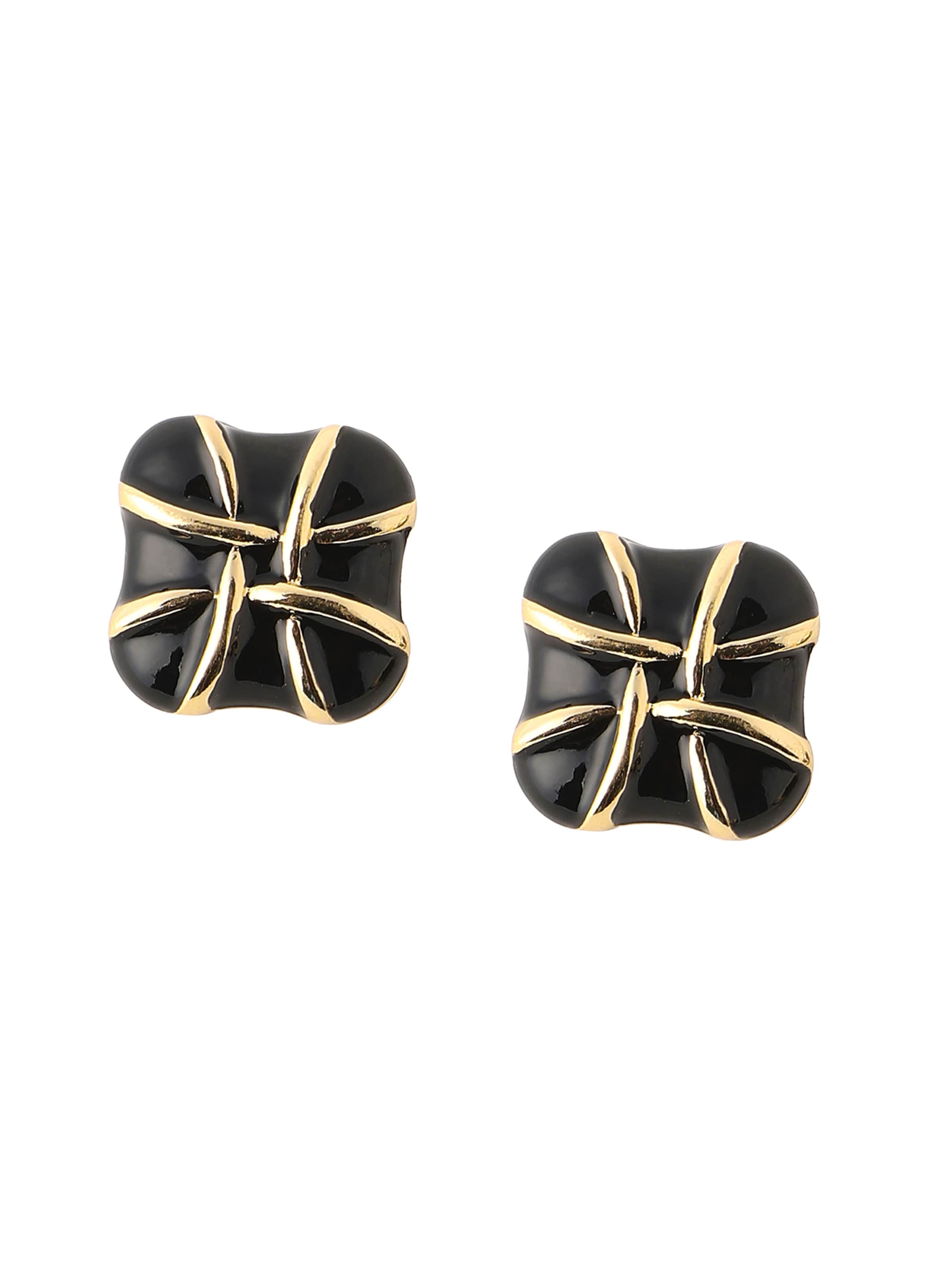 SOHI Kõrvarõngas 'Sayma', värv must: eest vaates