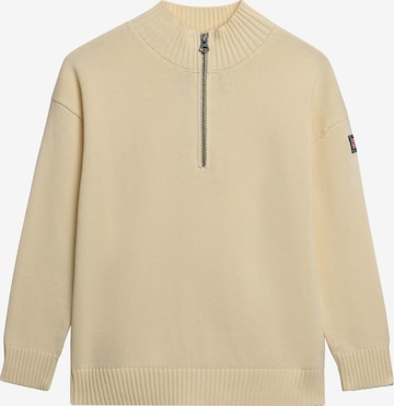 Pull-over Superdry en blanc : devant