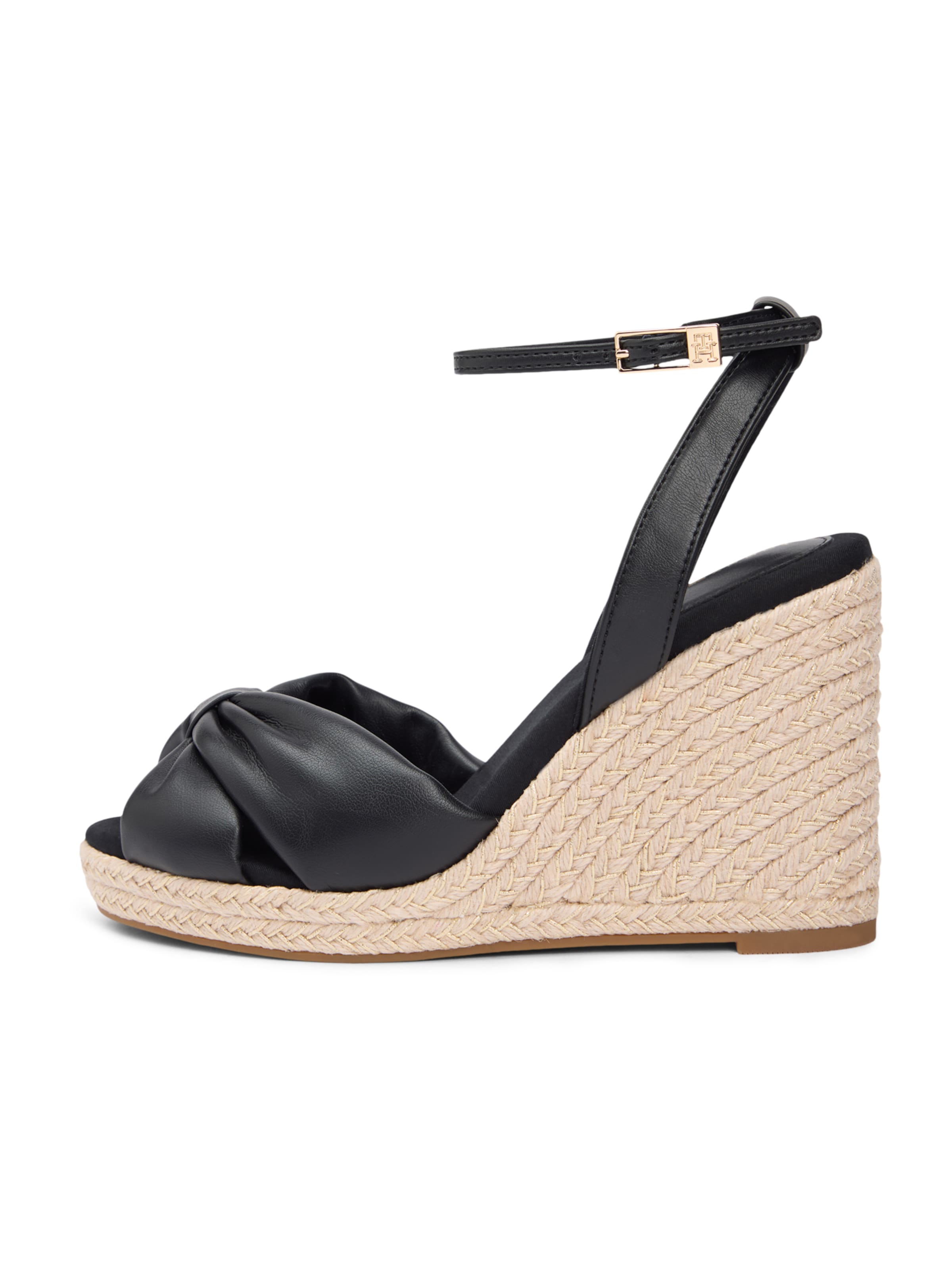 TOMMY HILFIGER Páskové sandály – černá: přední strana