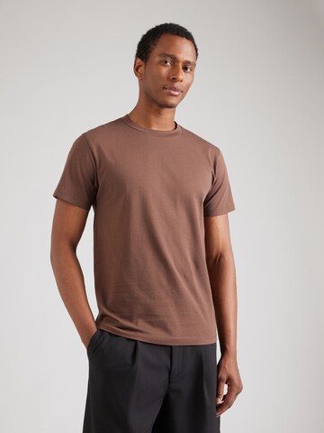 T-Shirt 'Len' ABOUT YOU en marron : devant