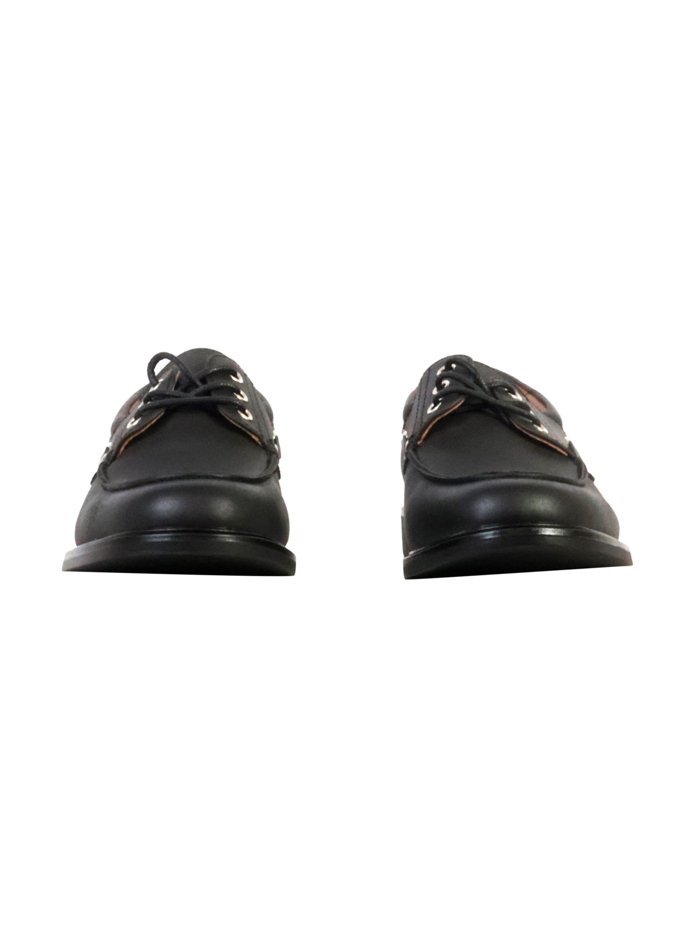 Chaussure basse 'Schnür-Mokassin' Super Mode en noir