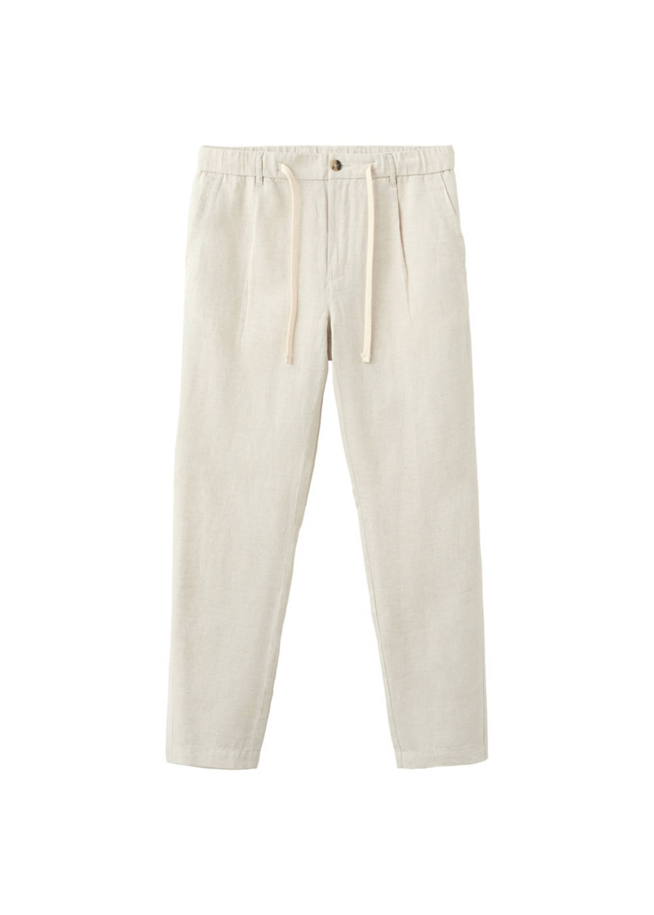 MANGO MAN Pleat-Front Pants 'Romelino' in 42 in Cream, Item view