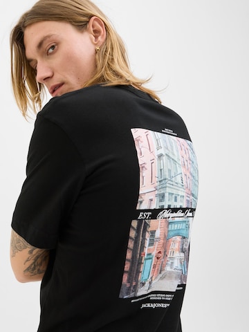 Tricou 'JORBILLYBURG' de la JACK & JONES pe negru