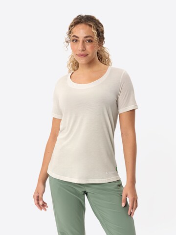 VAUDE Performance shirt 'Skomer II' in Beige: front