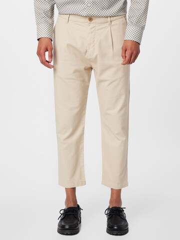 Regular Pantalon à pince s.Oliver en beige : devant