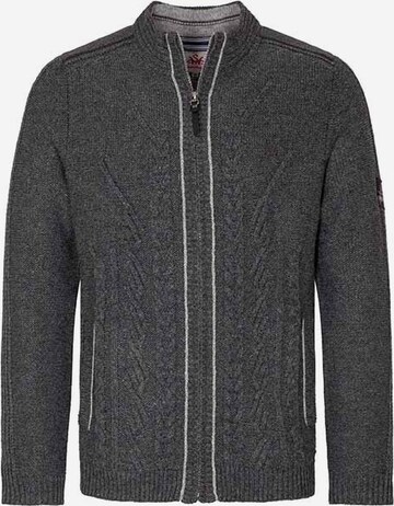 SPIETH & WENSKY Knit Cardigan 'Wadim' in Grey: front